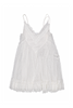 Burberry White Mesh Cut Out Lace Babydoll Dress
