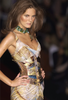 Roberto Cavalli Blue Yellow Abstract Versailles Print Corset Top SS2003