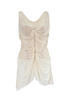 Jean Paul Gaultier Creme Nude Ruched Draped Corset Dress SS2004