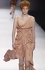 Jean Paul Gaultier Creme Nude Ruched Draped Corset Dress SS2004