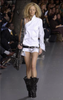 Dolce & Gabbana White Black Pinstripe Asymmetric Button Down Shirt SS2003