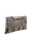Nina Ricci Silver Mesh Gemstones Crystal Geometric Purse Handbag