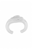 Balenciaga Clear Glass Sculptural Cuff Bracelet