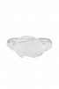 Balenciaga Clear Glass Sculptural Cuff Bracelet