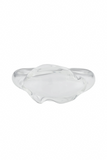 Balenciaga Clear Glass Sculptural Cuff Bracelet