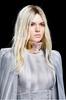 Balmain Gold Clear Lucite Textured Architectural Wide Choker Necklace Runway FW16