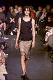 Ann Demeulemeester Black Sheer Net Wrap Skirt with Embroidery "And the wind caught the edge"