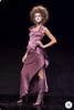 Christian Dior by John Galliano Pink Red Silk Asymmetric Halterneck Dress with matching Snake Choker Spring 2000