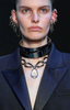 Alexander McQueen Silver Chrome 3 Dimensional Choker Necklace Fall 2019