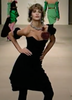 Vivienne Westwood Black One Shoulder Corset Asymmetric Cocktail Dress Gown Gold Label Fall 2000