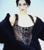 Vivienne Westwood Black Tulle Velvet Cut Out Orb Bird Shell Corset Spring Summer 1992