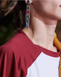 Lanvin Gold Metal Minimalism 60's Graphic Earrings