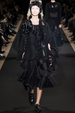 Junya Watanabe Black Cut Out Swirl Top & Skirt Dress Fall 2014