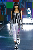 Dolce Gabbana Silver Reflective Lace Up Corset Top Runway Fall 2021