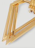 Gucci Gold Multi Dimensional Triangle Earrings - BOUTIQUE PURCHASE PRICE