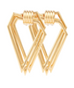 Gucci Gold Multi Dimensional Triangle Earrings - BOUTIQUE PURCHASE PRICE