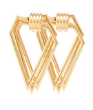 Gucci Gold Multi Dimensional Triangle Earrings - BOUTIQUE PURCHASE PRICE