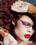YSL Saint Laurent by Tom Ford Nude Orange Tobacco Lucite Crystal Choker Necklace Runway Fall 2003