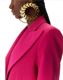 Nina Ricci Gold XL Oversized Flock Of Birds Schiaparelli Style Hoop Earrings