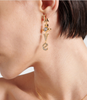 Vivienne Westwood Gold Crystal Love Earrings