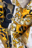 Vintage Seda Baroque Print with Gold Lurex Button-Up Shirt