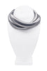Vintage Silver Chrome Double Sleek Choker Necklaces