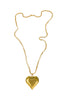 Vintage Gold Heart Pendent Necklace