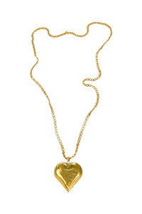 Vintage Gold Heart Pendent Necklace