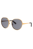 Sonia Rykiel Runway Oversized Gold Hippie Aviator 1970's Sunglasses