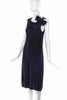 Sonia Rykiel Black Knit Dress with Bow Detail