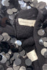 Sonia Rykiel Black Oversized Sequin Cardigan Oversized Beret Hat  - BOUTIQUE PURCHASE PRICE