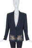 Sonia Rykiel Black Blazer with Sparkling Sequin and Bead Embellishment