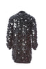 Sonia Rykiel Black Oversized Sequin Cardigan Oversized Beret Hat  - BOUTIQUE PURCHASE PRICE