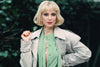Givenchy Nouvelle Pistachio Green Silk Bow Blouse