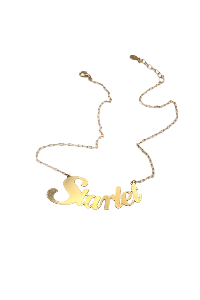 Vintage Gold Smooth "Starlet" Sex and the City Style Necklace