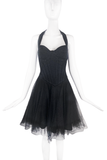 Tadashi Black Corset and Ballerina Tulle Skirt Dress