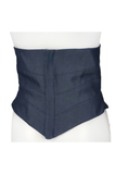 Thierry Mugler Couture Unisex Dark Grey Denim Rope Lace Up Corset