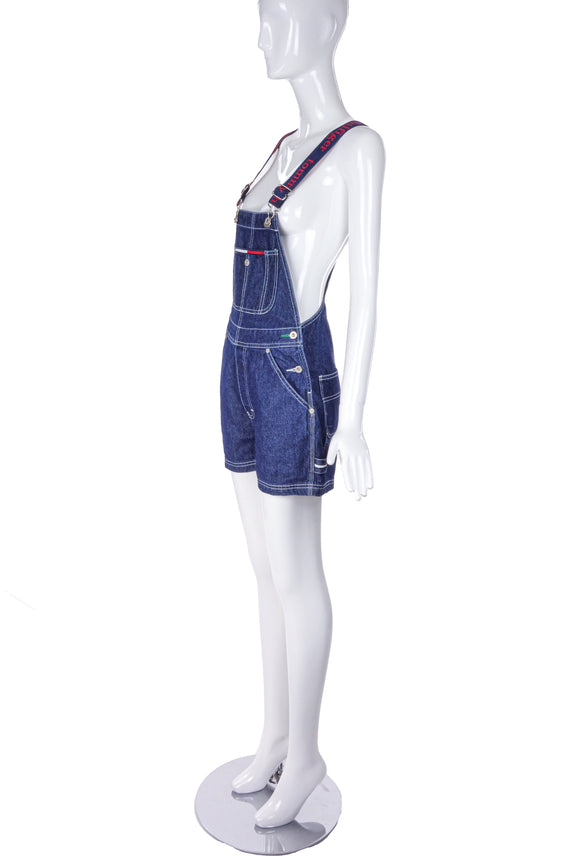 Tommy Hilfiger Denim Logo Short Overalls