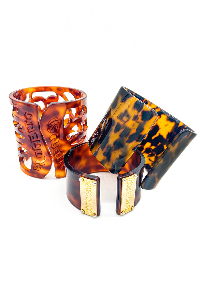 Roberto Cavalli Tortoise Shell Bracelets S/S 2003