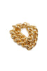 Vintage Gold Double Chain and Bar Bracelet