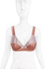 Sonia Rykiel Pink Satin Two Tone Bra
