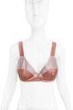 Sonia Rykiel Pink Satin Two Tone Bra