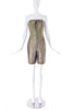 "Undercover" Gold Jumpsuit with a Geometric Print - BOUTIQUE PURCHASE PRICE