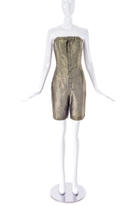 "Undercover" Gold Jumpsuit with a Geometric Print - BOUTIQUE PURCHASE PRICE
