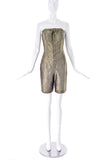 "Undercover" Gold Jumpsuit with a Geometric Print - BOUTIQUE PURCHASE PRICE