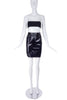 Emanuel Ungaro Black Shiny Patent Leather Mini Skirt