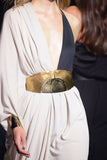 Lanvin Gold Hammered Oversized "Oracle" Waist Belt SS2013
