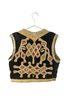 Vintage Jimi Hendrix Black Velvet with Gold Embroidery and Mirror Sequins