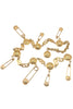 Versace Gold Safety Pin Medusa Coin Belt