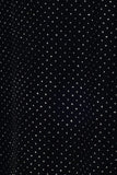 Versus by Gianni Versace Black Maxi Dress Gown with Gold Polka Dots